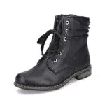 Rieker Damen Schnürstiefeletten 71218 – Elegante Stiefeletten mit Reißverschluss