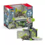 Schleich Eldrador Creatures BattleCave Steinchamäleon Spielset mit Katapult