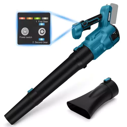 Makita Akku-Laubbläser mit bürstenlosem Motor, 3 Geschwindigkeiten, für Garten