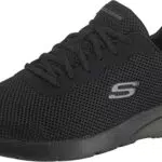 Skechers Herren Dynamight 2.0 Rayhill Sneaker - Schwarz Mesh PU - Herren Sneaker