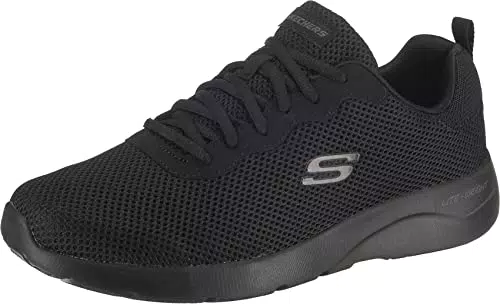 Skechers Herren Dynamight 2.0 Rayhill Sneaker - Schwarz Mesh PU - Herren Sneaker