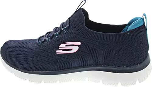 Skechers Damen 12980 Sneaker, Schwarz