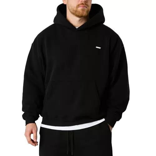 SMILODOX Herren Hoodie Dawson – Bequemer Oversize Hoody für Sport und Alltag