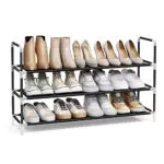 SONGMICS Schuhregal mit 2 Ebenen, Standregal, Schuhaufbewahrung