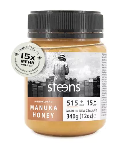 Steens Manuka Honig UMF 15+ MGO 515 - 100% zertifiziert aus Neuseeland