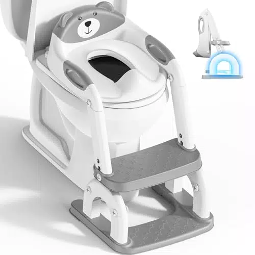Toilettentrainer mit Treppe – höhenverstellbarer WC-Aufsatz für Kinder