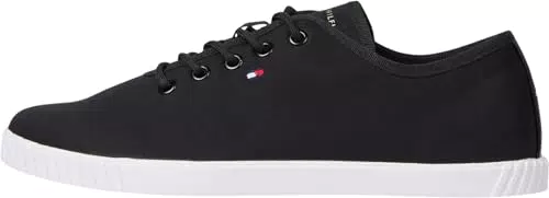 Tommy Hilfiger Damen Cupsole Sneaker aus Canvas mit Schnürung
