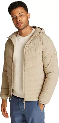 Tommy Hilfiger Herren Steppjacke Mix Quilt mit Kapuze