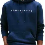 Tommy Jeans TJM Reg Linear Logo Hoodie Herren Kapuzenpullover