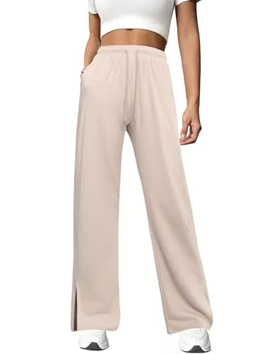 Totatuit Damen Jogginghose Baggy mit Taschen – Lockere Sport- und Freizeithose