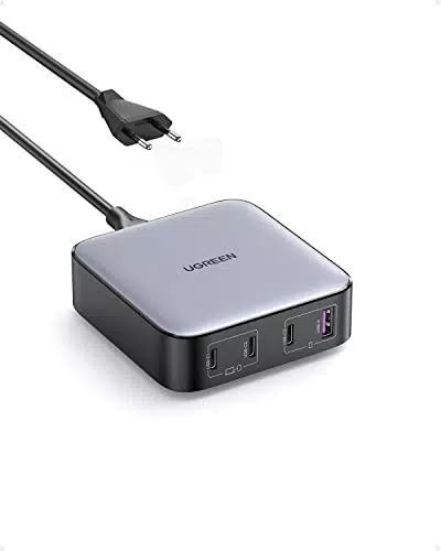 UGREEN Nexode 100W USB-C Ladegerät GaN, 4-Port PD Charger für MacBook, iPhone, Galaxy