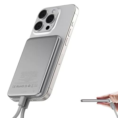 Ultra Slim Magnetische Powerbank 5000mAh für iPhone – 20W PD Wireless Ladegerät