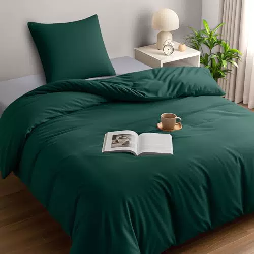 Utopia Bedding Bettwäsche Set - Mikrofaser Bettbezug + Kissenbezug - Grau
