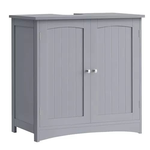 VASAGLE Waschbeckenunterschrank BBC011G01 mit höhenverstellbarer Ablage für Bad