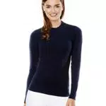 Vincenzo Boretti Damen Pullover Stehkragen Rundhals Modern Elegant Weich Strickpullover