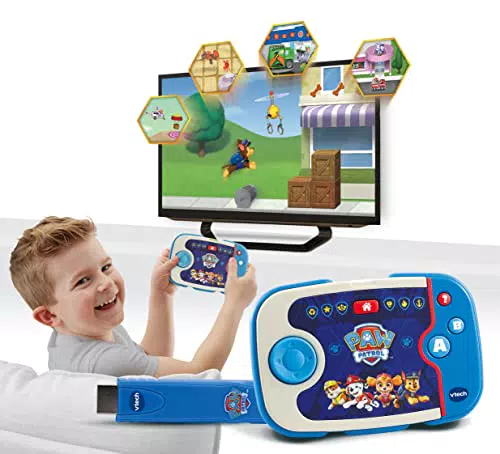 VTech ABC Smile TV PAW Patrol Lernkonsole – Kabellose Spielkonsole für Kinder
