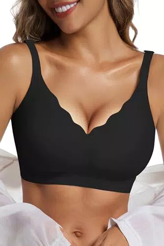 Vtelor Bügelloser BH Damen Push-Up für Große Brüste, Seamless & Bequem