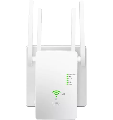 WLAN Verstärker 1200 Mbit/s Dualband Repeater mit LAN, WPS, für 5G & 2.4G