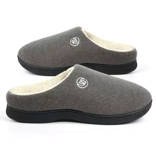 Wostock Damen Hausschuhe Winter | Bequeme, rutschfeste Kunstpelz Slipper