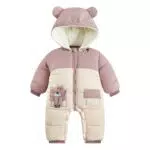 WYTbaby Schneeanzug Baby Winter Overall mit Kapuze, winddicht und warm