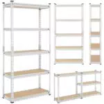 Yaheetech Schwerlastregal mit verstellbaren Regalböden für Keller und Lager