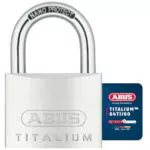 ABUS Vorhängeschloss Titalium 64TI/60 Kellerschloss aus Spezial-Aluminium