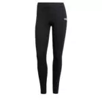 adidas Damen Essentials LINEAR Cotton Leggings, Medium Grey Heather/Black
