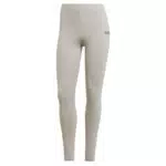 adidas Damen Essentials LINEAR Cotton Leggings, Medium Grey Heather/Black