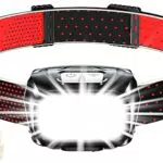 Blukar LED Stirnlampe 2000 Lumen, dimmbar, wasserdicht, für Joggen und Camping