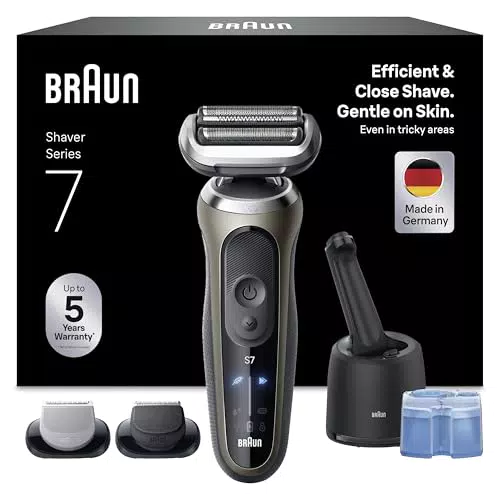 Braun Series 7 Elektrorasierer für Herren, Nass- und Trockenrasur, 72-C7650cc
