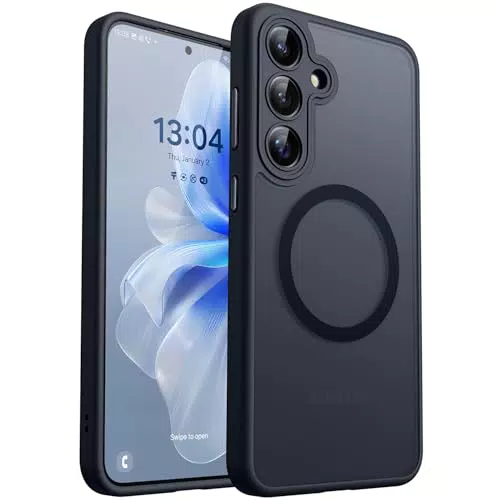 CANSHN Samsung Galaxy S25 Hülle mit Kameraschutz und Magsafe Magnetkraft
