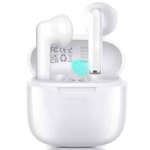 Ciciloud Bluetooth Kopfhörer 5.3 mit ENC Mikrofon, In Ear, HiFi Bass, IP7 Wasserdicht