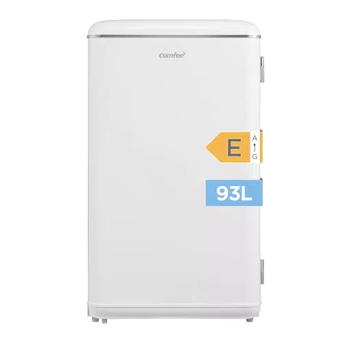 Comfee RCD93WH2EURT Mini Kühlschrank Retro, Leise, Für Zuhause Büro Hotel
