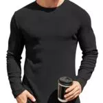 COOFANDY Herren Strickpullover Rundhals Slim Fit Leichter Winterpullover Casual