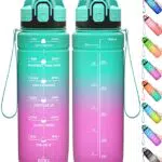 Coolfel Trinkflasche Kinder Auslaufsicher Motivierende Wasserflasche BPA Frei Schule Gym