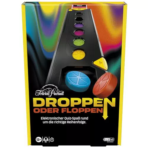 Trivial Pursuit Droppen oder Floppen - Elektronisches Partyspiel für Action
