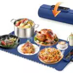 Elektrisch Speisewärmer Warmhalteplatte Mit Einstellbarer Temperatur & Timer für Buffet