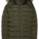 FQ1924 Aksel Herren Steppjacke Winterjacke mit Kapuze und Kunstfell