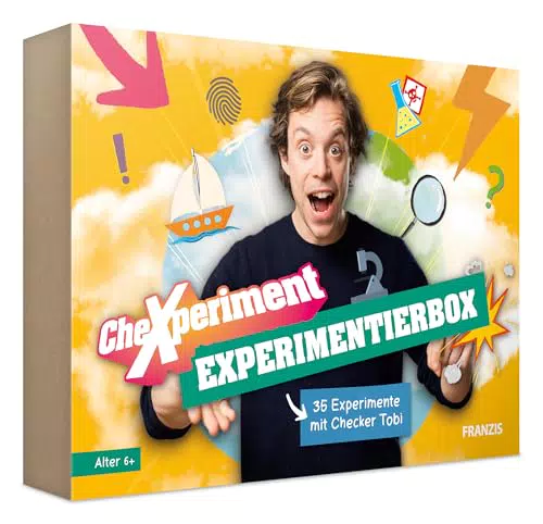 Franzis CheXperiment Experimentierbox mit Checker Tobi für Kinder ab 6 Jahren