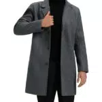 GLESTORE Herren Wintermantel Lang – Eleganter Trenchcoat für Herren