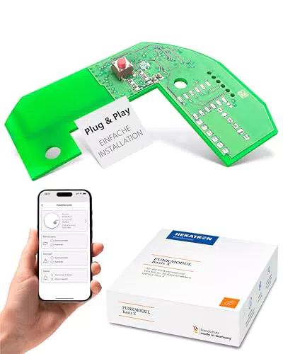 Hekatron Funkmodul Basis X für Genius Plus X Rauchmelder – Anschluss für 30 Melder