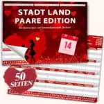 Helixor Stadt Land Paare Spiel – Geschenkidee für Valentinstag, Jahrestag, Hochzeit