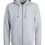 JACK & JONES Male Hoodie Basic Reißverschluss