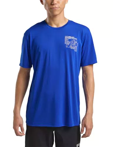 Jack Wolfskin Vonnan Graphic M Herren T-Shirt – Atmungsaktives Funktionsshirt