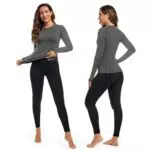 Leeboom Thermounterwäsche Damen Atmungsaktiv Warm Flexibel Funktionsunterwäsche Ski