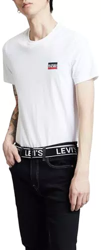 Levi's Herren 2-Pack Crewneck Graphic Tee T-Shirt, Sportswear White/Mineral Black