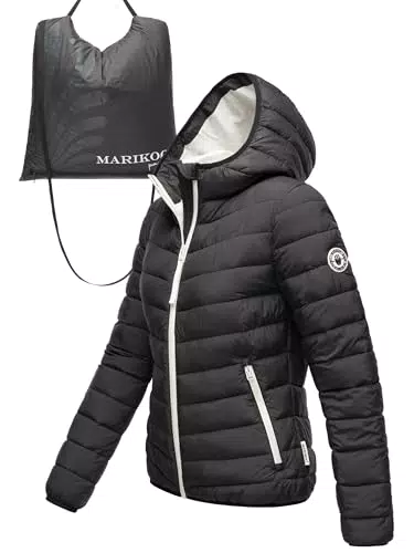 Marikoo Pack Mich Ein Damen Übergangsjacke Leichte Steppjacke Mit Tragetasche