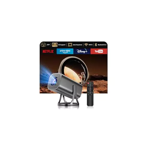 Mini Beamer 4K 1080P Android 12 mit 22000L WiFi 6 Bluetooth Heimkino Projektor