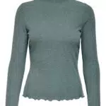 ONLY Damen ONLEMMA L/S HIGH Neck TOP NOOS JRS Langarmshirts