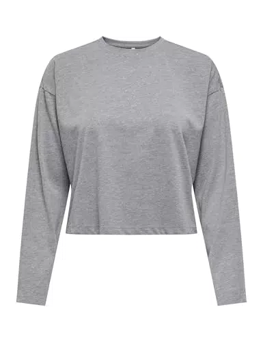 ONLY Onlmelle Langarm Glitter Top Damen Modisches Oberteil